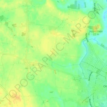 Brandsby topographic map, elevation, terrain