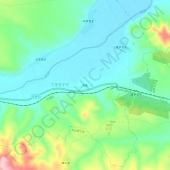 双庙 topographic map, elevation, terrain