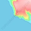 Cape Sainte Marie topographic map, elevation, terrain