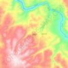 云贵乡 topographic map, elevation, terrain