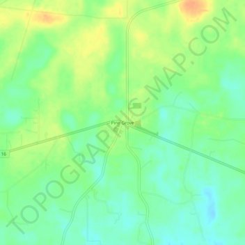 Pine Grove topographic map, elevation, terrain