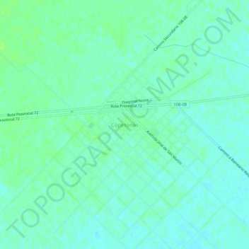 Copetonas topographic map, elevation, terrain