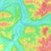 DeMossville topographic map, elevation, terrain