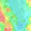 West Shore Cottage Area topographic map, elevation, terrain