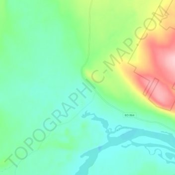 Övre Parakka topographic map, elevation, terrain