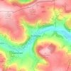 Pontfadog topographic map, elevation, terrain