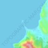 Punta Leona topographic map, elevation, terrain