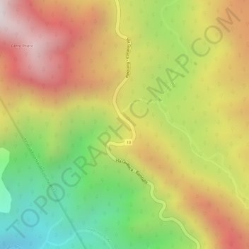 Quijada del Diablo topographic map, elevation, terrain