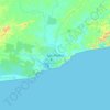 San-Pédro topographic map, elevation, terrain