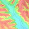 Gaia topographic map, elevation, terrain