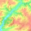 Bertin topographic map, elevation, terrain