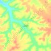 Qa` al Fadul topographic map, elevation, terrain