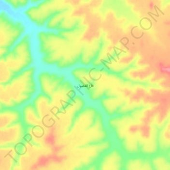 Qa` al Fadul topographic map, elevation, terrain