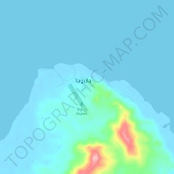 Tagula topographic map, elevation, terrain