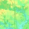 Nugent topographic map, elevation, terrain