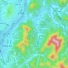 牛栏坞 topographic map, elevation, terrain