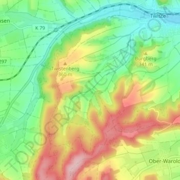 Rocklinghausen topographic map, elevation, terrain