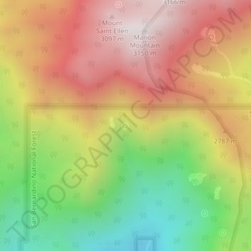 Strawberry Cienaga topographic map, elevation, terrain