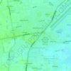 Phum Thnal Bambaek topographic map, elevation, terrain