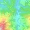 Paganella topographic map, elevation, terrain