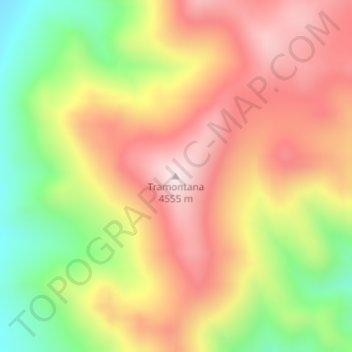 Tramontana topographic map, elevation, terrain