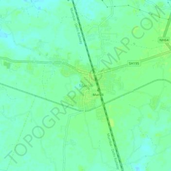 Maroli topographic map, elevation, terrain