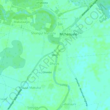Meser topographic map, elevation, terrain