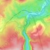 Foz de Arbaiun / Arbaiungo arroila topographic map, elevation, terrain