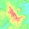 Central topographic map, elevation, terrain
