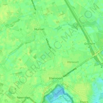 Schillersheide topographic map, elevation, terrain