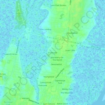 El Dorado topographic map, elevation, terrain