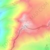 Corno cieco topographic map, elevation, terrain