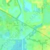 Durant topographic map, elevation, terrain