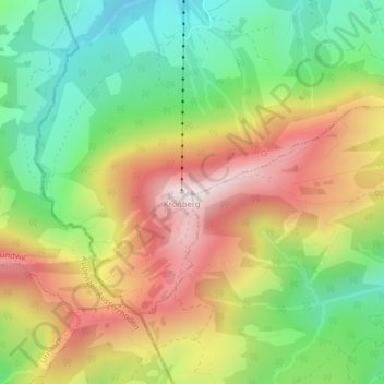 Kronberg topographic map, elevation, terrain