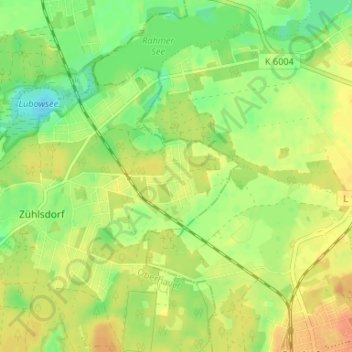 Fuchswinkel topographic map, elevation, terrain