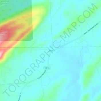 Lawley topographic map, elevation, terrain