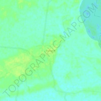 Baliapal topographic map, elevation, terrain