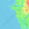 Saint Armands Key topographic map, elevation, terrain