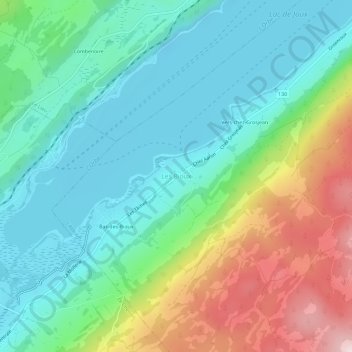 Les Bioux topographic map, elevation, terrain