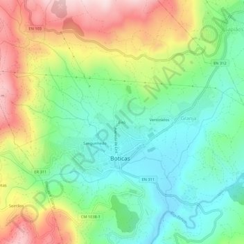 Eiró topographic map, elevation, terrain
