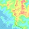Elevation 105 meters topographic map, elevation, terrain