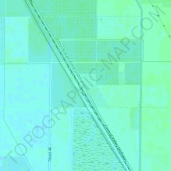 Angiola topographic map, elevation, terrain