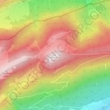 Hasenmatt topographic map, elevation, terrain