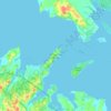 Omokoroa Beach topographic map, elevation, terrain