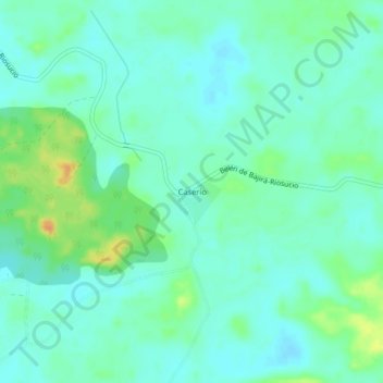Caserío topographic map, elevation, terrain