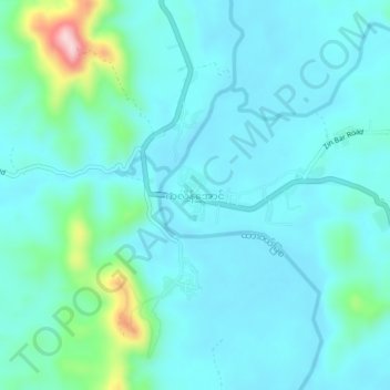 Kaleinaung topographic map, elevation, terrain