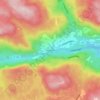 Haukeli topographic map, elevation, terrain