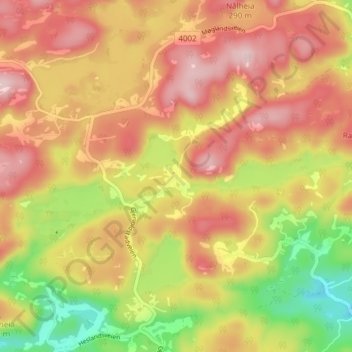 Hageland topographic map, elevation, terrain