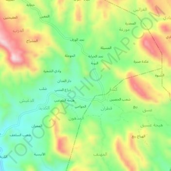 Kadid Ra`aynah topographic map, elevation, terrain