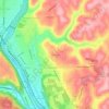 Pulaski topographic map, elevation, terrain